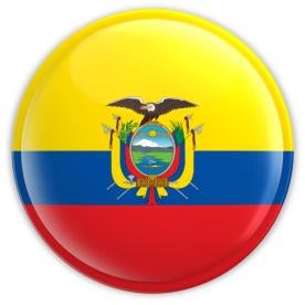 ecuador flag button, presidential elections, AP