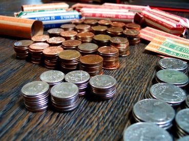 coins, debt collection