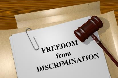 freedom from discrimination and gavel, 