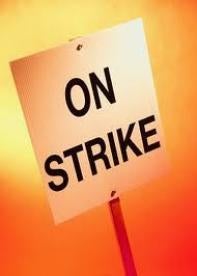 on strike, fifteen dollar minimum wage