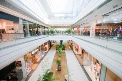 shopping mall interior financed and managed by landlords