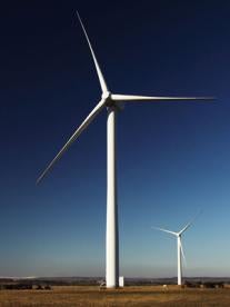 renewable energy generating wind turbines in Poland