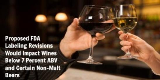 Proposed Food & Drug Administration (FDA) Labeling Revisions Would Impact Wines 
