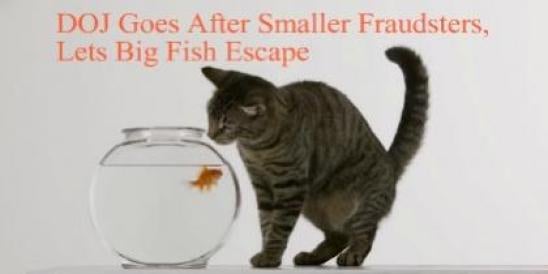 DOJ Goes After Smaller Fraudsters, Lets Big Fish Escape