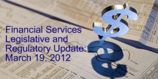  Financial Services Legislative and Regulatory Update Banking Law 