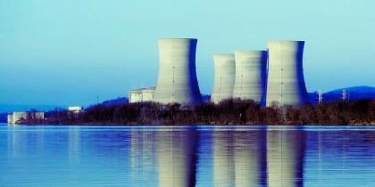 nuclear power plant near water