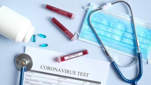 coronavirus testing, health and safety alert