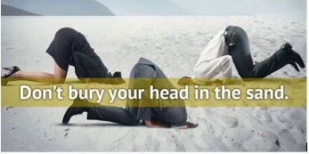  bury your head in the sand