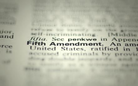 Fifth Amendment self incrimination civil procedure