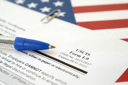 USCIS Form I-9 documents employment verification