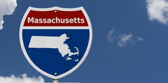 Massachusetts road sign leading to environmentally protected waterfronts