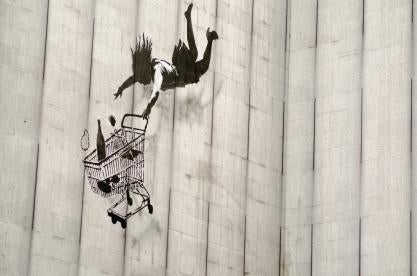 art by Banksy showing consumerism and feminism