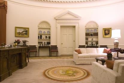 Oval office where Executive Branch priorities live