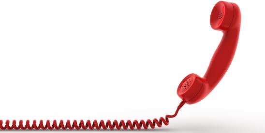 telephone handset used to answer annoying robocalls
