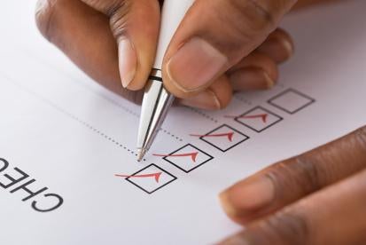 law firms need checklists to keep track of things