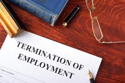 Employment Termination, settlement or severance agreement