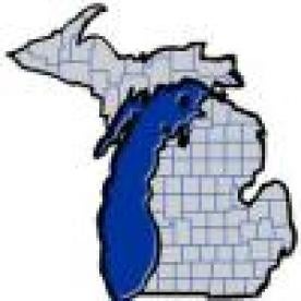 Michigan, districts, lake, blue