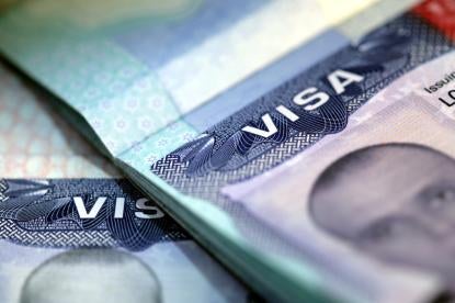 VISA in passport, Diversity Visa, Green card lottery