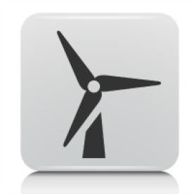 wind icon, offshore resources