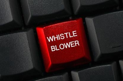 Whistleblower on a keyboard