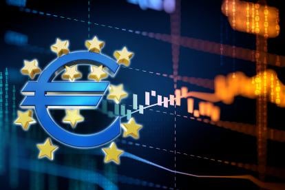 fintech, graph, screen, euro, eu stars