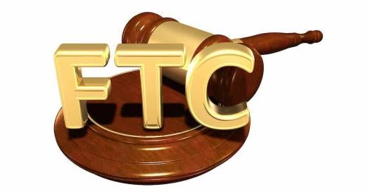 Federal Trade Commission gavel and letters