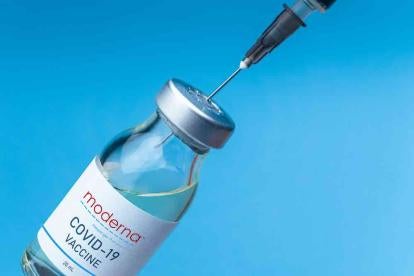 COVID Vaccine with syringe
