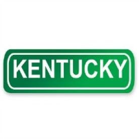 Kentucky, Road Sign