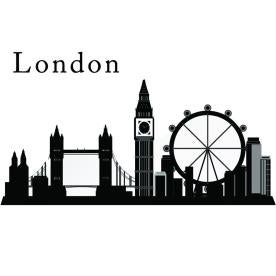 UK ICO Based in London, UK: Graphic with Big Ben, London Eye