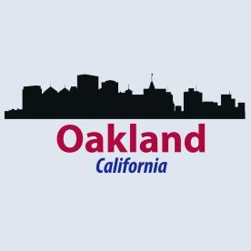 Oakland California City Outline