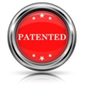 Red Patented Button