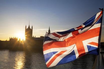 sun light, parliament, uk, flag