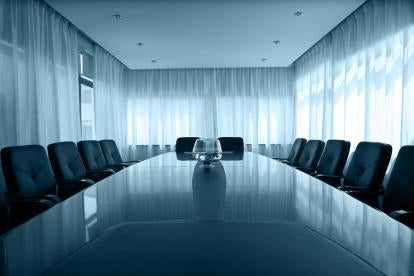 empty boardroom of a canceled entity
