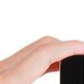 tense hands holding a smart phone with a seemingly blank screen