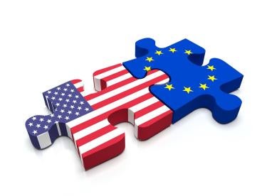 EU, USA, puzzle piece