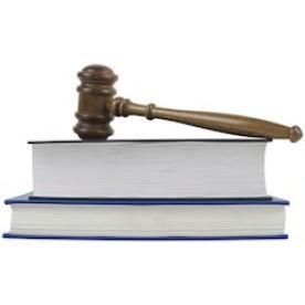 Gavel on Top of Books