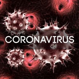 COVID-19 virus closeup