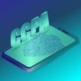 CCPA on the mobile device in California