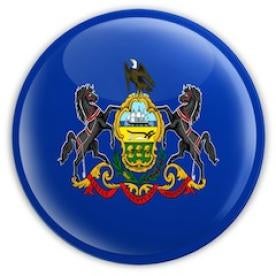 pennsylvania flag button
