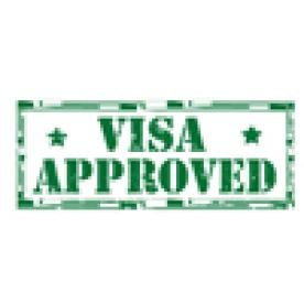 Green VISA Approved Stamp