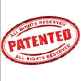 Red Patented Stamp, All Rights Reserved