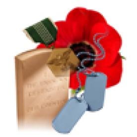 Poppy Unknown Soldier Dog Tags