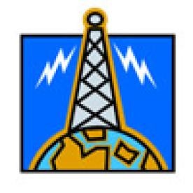 Radio Station Signal Station on Globe