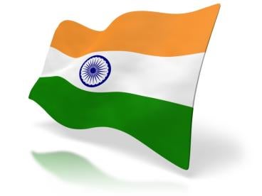 India flag in the wind