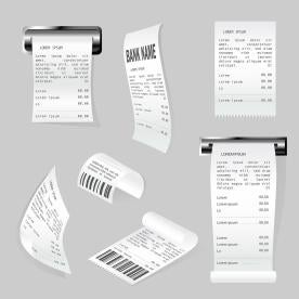 overdraft fee non-sufficient funds bank receipt 