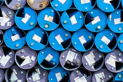 toxic chemicals in barrels 