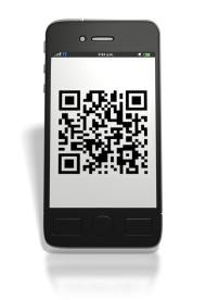 Smartphone with QR Code