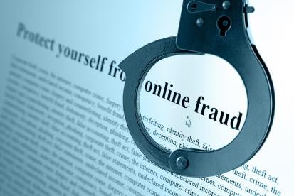 online fraud in handcuffs