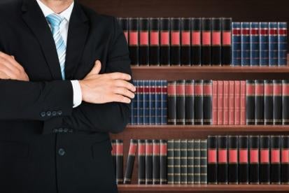 lawyer with books, business development