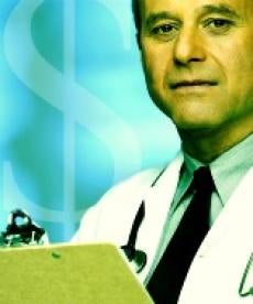 Doctor with Dollar Sign